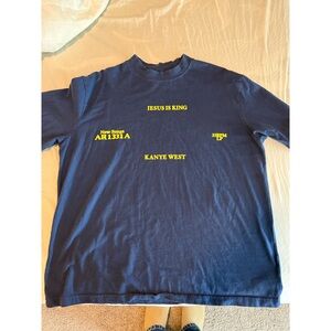 Blue 'Jesus Is King' Short Sleeve Tee